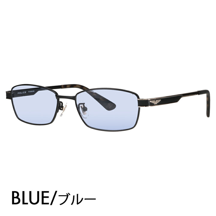 【正规品贩売店】ポrisu メガネ furemu sangurasu kaラーrenzuzetto VPLN72J 0531 53 POLICE メタル sukuエa メンズ チタンジャパンモデル