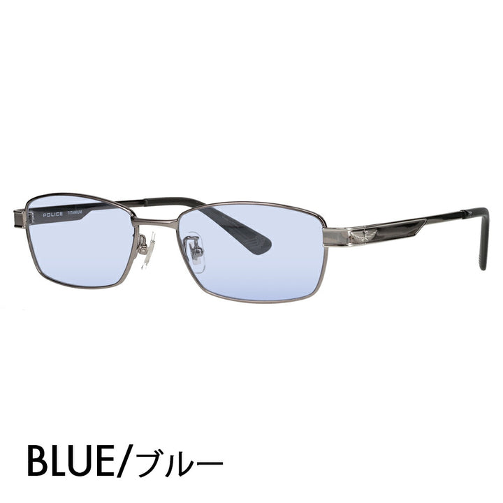 【正规品贩売店】ポrisu メガネ furemu sangurasu kaラーrenzuzetto VPLN72J 0568 53 POLICE メタル sukuエa メンズ チタンジャパンモデル