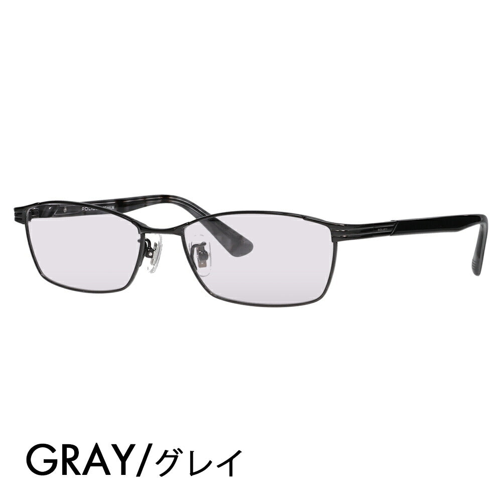 [Authorized Retailer] Police Glasses Frame Sunglasses Color Lens Set VPLN73J 0530 54 POLICE Metal Square Men's Women's Fashion Glasses 