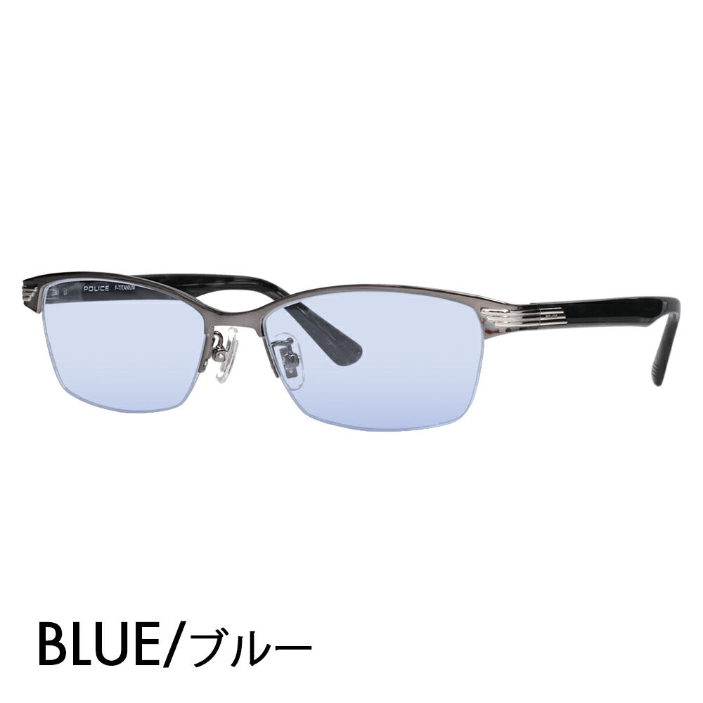 【正规品贩売店】ポrisu メガネ furemu sangurasu kaラーrenzuzetto VPLN74J 0K59 55 POLICE ナイロール sukuエa メンズ renedisu 伊达眼镜