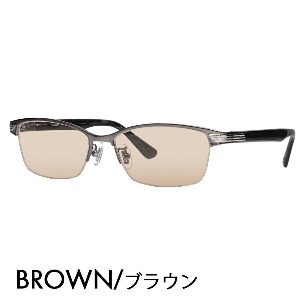 [Authorized Retailer] Police Glasses Frame Sunglasses Color Lens Set VPLN74J 0K59 55 POLICE Nylor Square Men's Women's Fashion Glasses 