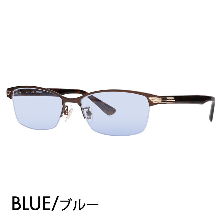 [Authorized Retailer] Police Glasses Frame Sunglasses Color Lens Set VPLN74J 0MB1 55 POLICE Nylor Square Men's Women's Fashion Glasses 