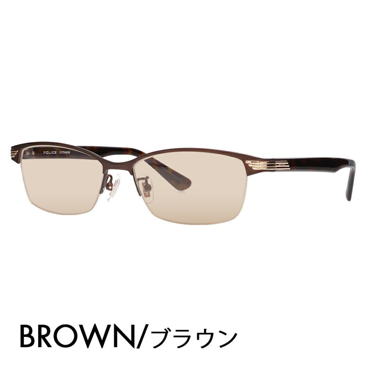 [Authorized Retailer] Police Glasses Frame Sunglasses Color Lens Set VPLN74J 0MB1 55 POLICE Nylor Square Men's Women's Fashion Glasses 