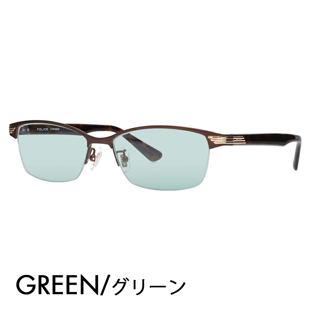 [Authorized Retailer] Police Glasses Frame Sunglasses Color Lens Set VPLN74J 0MB1 55 POLICE Nylor Square Men's Women's Fashion Glasses 