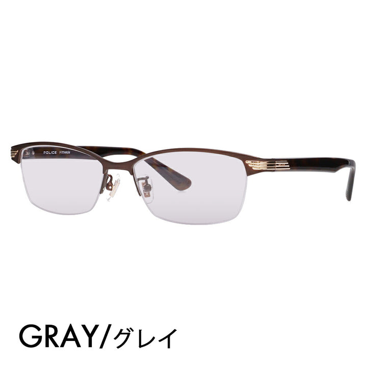 [Authorized Retailer] Police Glasses Frame Sunglasses Color Lens Set VPLN74J 0MB1 55 POLICE Nylor Square Men's Women's Fashion Glasses 