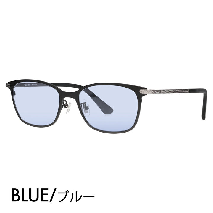 【正规品贩售売店】ポrisu メガネ furemu sangurasu kaラーrenzuzetto VPLN75J 0531 52 POLICE メタル ウェrinton メンズ redetisu 伊达眼镜