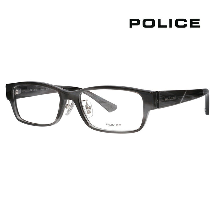 [Authentic Retailer] Non-prescription 1.55 lens replacement +0 yen Police glasses frame VPLP05J 01EX 55 POLICE Men's square cell Made in Japan Domestic model Fashion glasses 