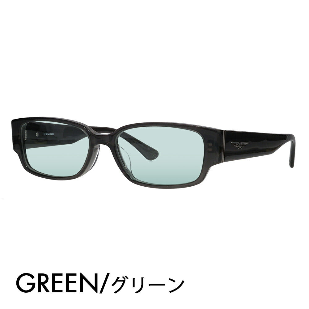 [Authorized Retailer] Police Glasses Frame Sunglasses Color Lens Set VPLP36J 04AL 54 POLICE 2024 Model Men's Square Cell Japan Model Fashion Glasses 