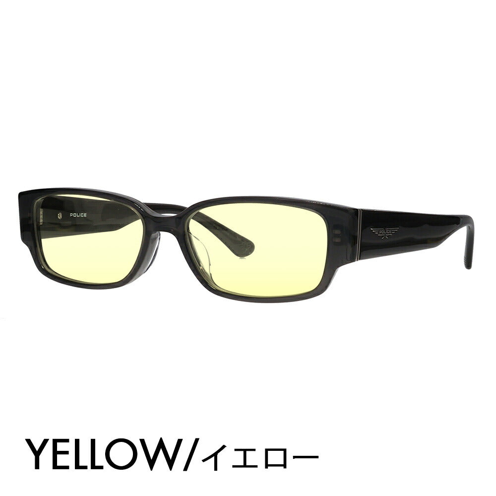 [Authorized Retailer] Police Glasses Frame Sunglasses Color Lens Set VPLP36J 04AL 54 POLICE 2024 Model Men's Square Cell Japan Model Fashion Glasses 