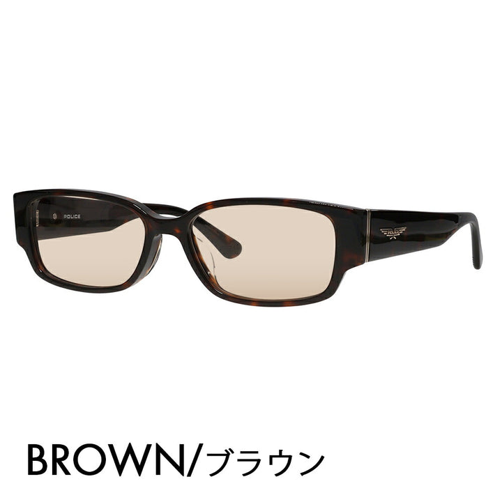 [Authorized Retailer] Police Glasses Frame Sunglasses Color Lens Set VPLP36J 0710 54 POLICE 2024 Model Men's Square Cell Japan Model Fashion Glasses 