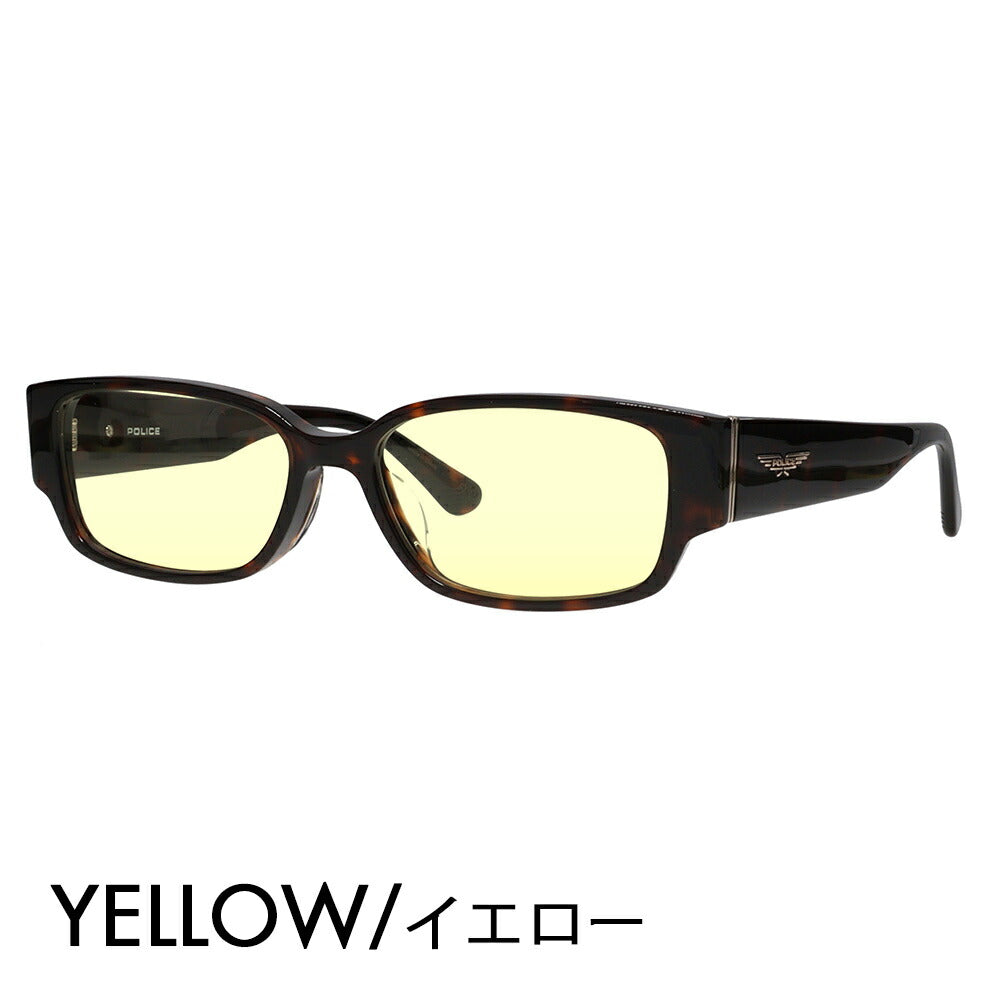 [Authorized Retailer] Police Glasses Frame Sunglasses Color Lens Set VPLP36J 0710 54 POLICE 2024 Model Men's Square Cell Japan Model Fashion Glasses 