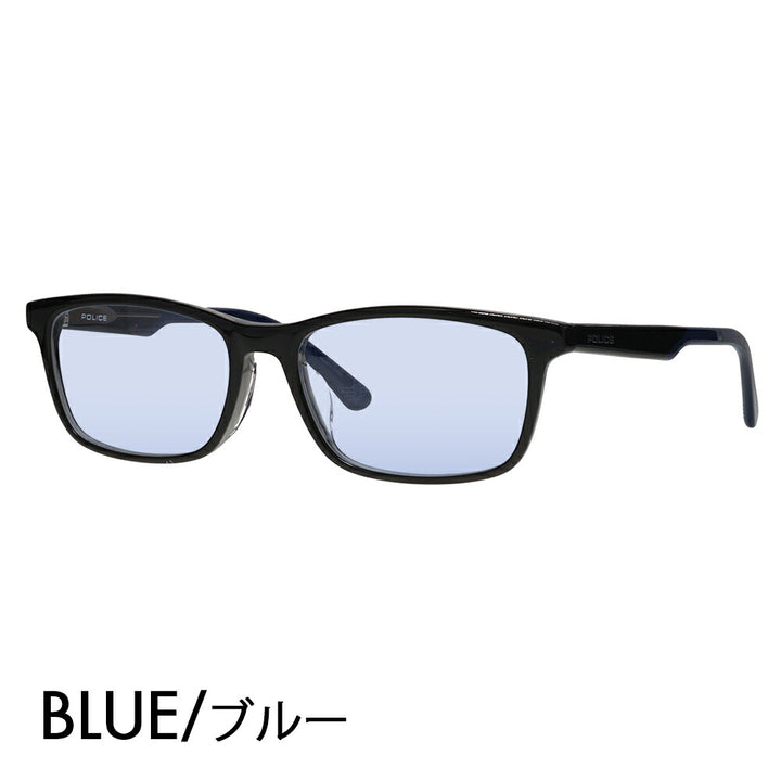 [Authorized Retailer] Police Glasses Frame Sunglasses Color Lens Set VPLP37J 05BG 54 POLICE 2024 Model Men's Square Cell Japan Model Fashion Glasses 