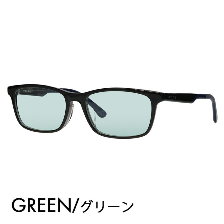 [Authorized Retailer] Police Glasses Frame Sunglasses Color Lens Set VPLP37J 05BG 54 POLICE 2024 Model Men's Square Cell Japan Model Fashion Glasses 