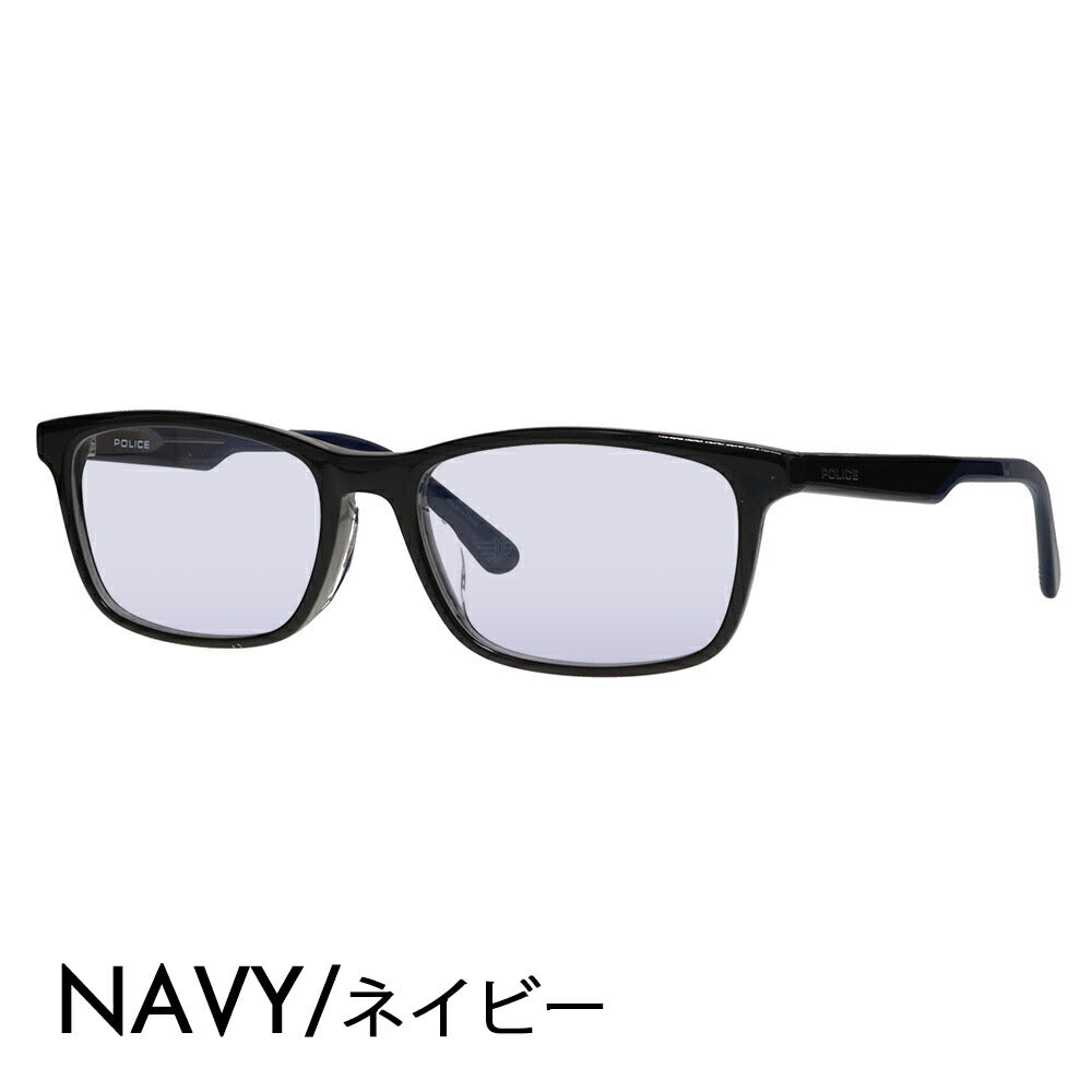 [Authorized Retailer] Police Glasses Frame Sunglasses Color Lens Set VPLP37J 05BG 54 POLICE 2024 Model Men's Square Cell Japan Model Fashion Glasses 