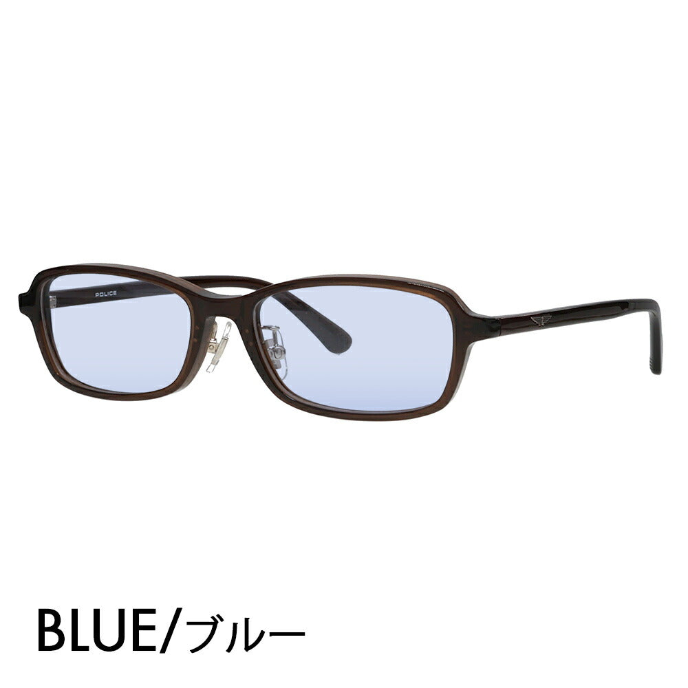 [Authorized Retailer] Police Glasses Frame Sunglasses Color Lens Set VPLP38J 06CD 53 POLICE 2024 Model Men's Square Cell Japan Model Fashion Glasses 