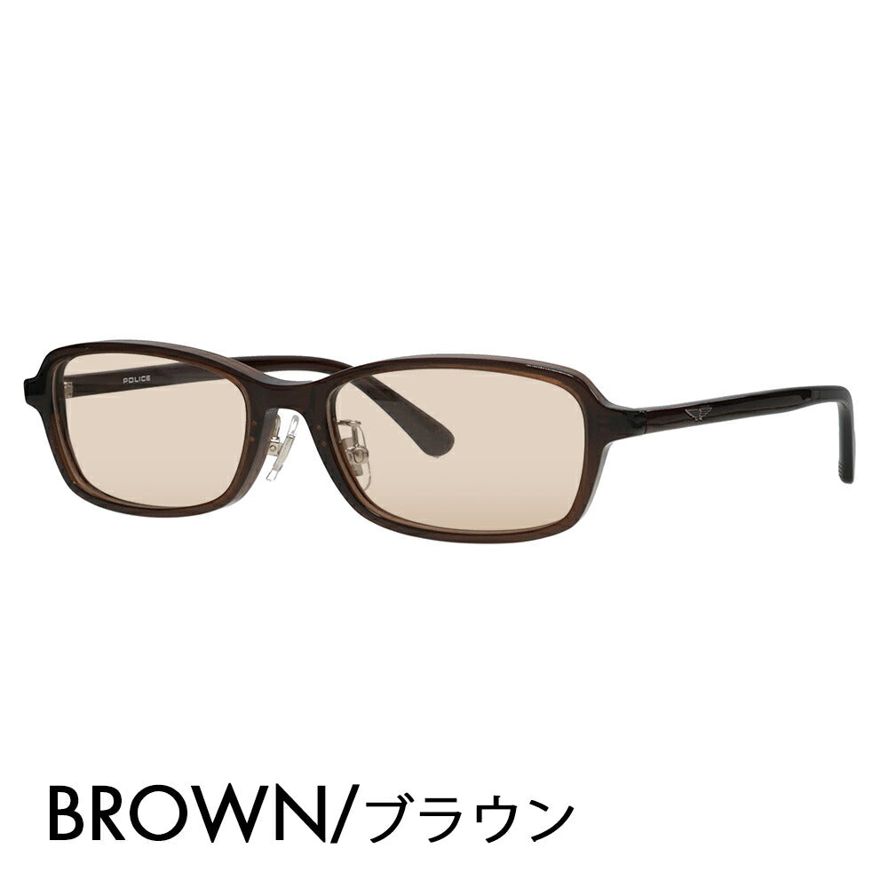 [Authorized Retailer] Police Glasses Frame Sunglasses Color Lens Set VPLP38J 06CD 53 POLICE 2024 Model Men's Square Cell Japan Model Fashion Glasses 