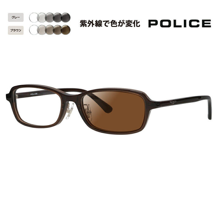 【正规品贩売店】ポrisu メガネ furemu sangurasu 调光renzuzetto VPLP38J 06CD 53 POLICE 2024年モデル メンズ sukuエa seruジャパンモデル 伊达眼镜