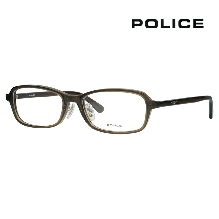 【正規品販売店】度なし1.55レンズ交換+0円 ポリス メガネ フレーム VPLP38J 073M 53 POLICE 2024年モデル メンズ スクエア セル ジャパンモデル 伊達眼鏡