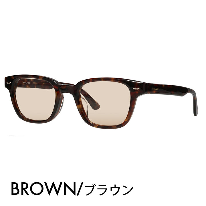 [Authorized Retailer] Police Glasses Frame Sunglasses Color Lens Set VPLP39J 07R5 48 POLICE 2024 Model Men's Wellington Classic Cell Japan Model Fashion Glasses 