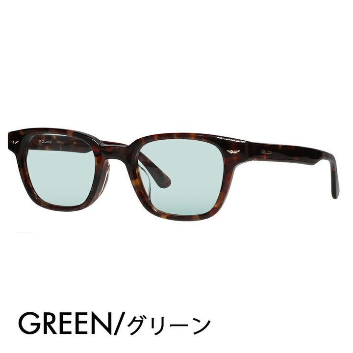 [Authorized Retailer] Police Glasses Frame Sunglasses Color Lens Set VPLP39J 07R5 48 POLICE 2024 Model Men's Wellington Classic Cell Japan Model Fashion Glasses 