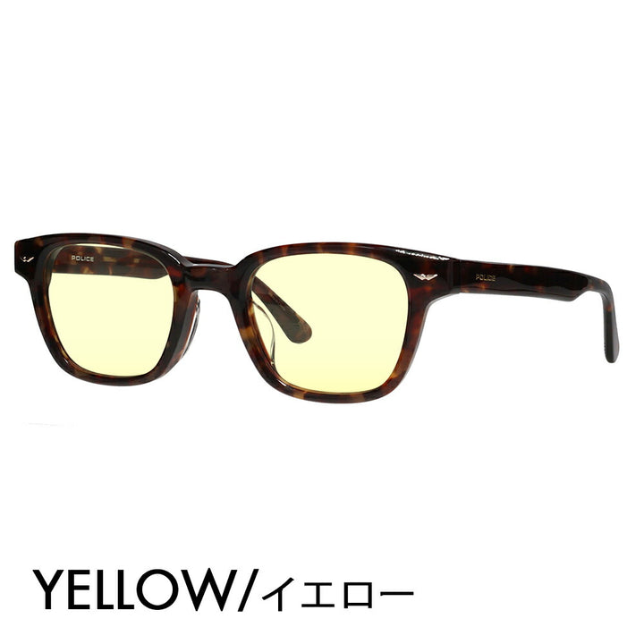 [Authorized Retailer] Police Glasses Frame Sunglasses Color Lens Set VPLP39J 07R5 48 POLICE 2024 Model Men's Wellington Classic Cell Japan Model Fashion Glasses 