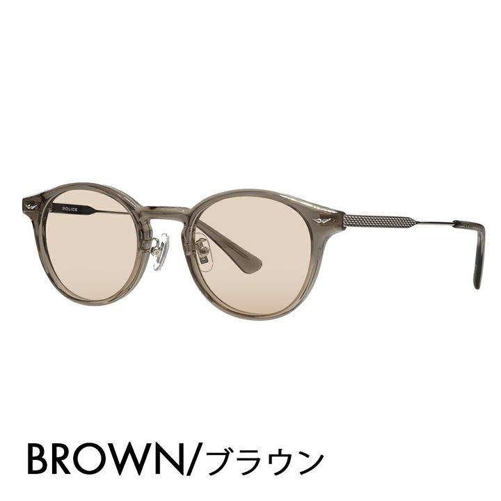 [Authorized Retailer] Police Glasses Frame Sunglasses Color Lens Set VPLP40J 04CK 47 POLICE 2024 Model Men's Boston Classic Combination Cell Japan Model Fashion Glasses 