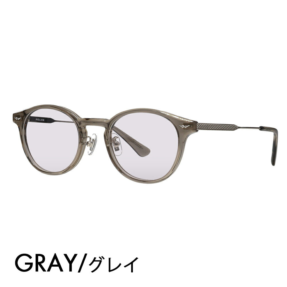 [Authorized Retailer] Police Glasses Frame Sunglasses Color Lens Set VPLP40J 04CK 47 POLICE 2024 Model Men's Boston Classic Combination Cell Japan Model Fashion Glasses 