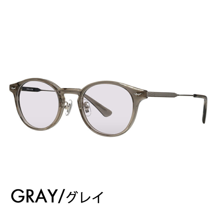 [Authorized Retailer] Police Glasses Frame Sunglasses Color Lens Set VPLP40J 04CK 47 POLICE 2024 Model Men's Boston Classic Combination Cell Japan Model Fashion Glasses 