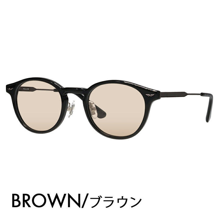 [Authorized Retailer] Police Glasses Frame Sunglasses Color Lens Set VPLP40J 0700 47 POLICE 2024 Model Men's Boston Classic Combination Cell Japan Model Fashion Glasses 