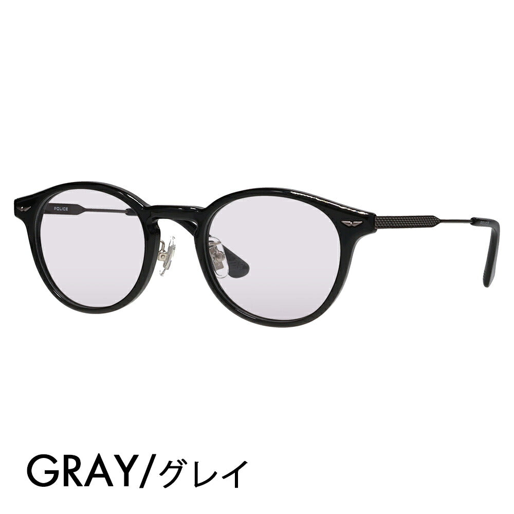 [Authorized Retailer] Police Glasses Frame Sunglasses Color Lens Set VPLP40J 0700 47 POLICE 2024 Model Men's Boston Classic Combination Cell Japan Model Fashion Glasses 