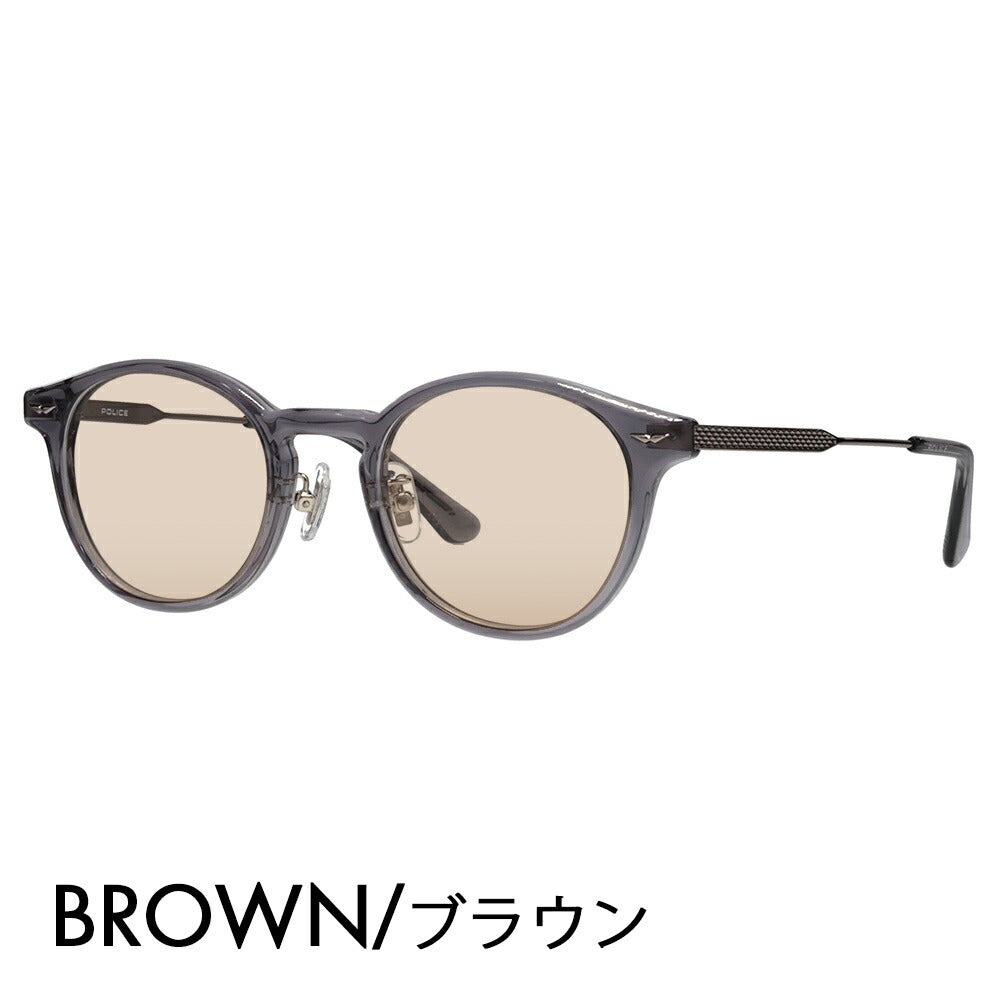 [Authorized Retailer] Police Glasses Frame Sunglasses Color Lens Set VPLP40J 09CL 47 POLICE 2024 Model Men's Boston Classic Combination Cell Japan Model Fashion Glasses 