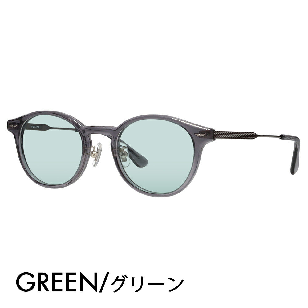 [Authorized Retailer] Police Glasses Frame Sunglasses Color Lens Set VPLP40J 09CL 47 POLICE 2024 Model Men's Boston Classic Combination Cell Japan Model Fashion Glasses 