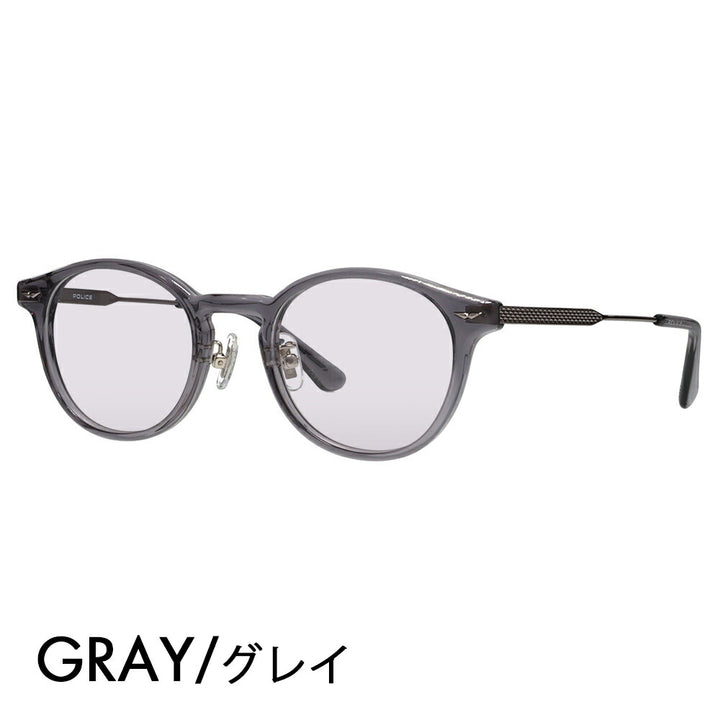 [Authorized Retailer] Police Glasses Frame Sunglasses Color Lens Set VPLP40J 09CL 47 POLICE 2024 Model Men's Boston Classic Combination Cell Japan Model Fashion Glasses 