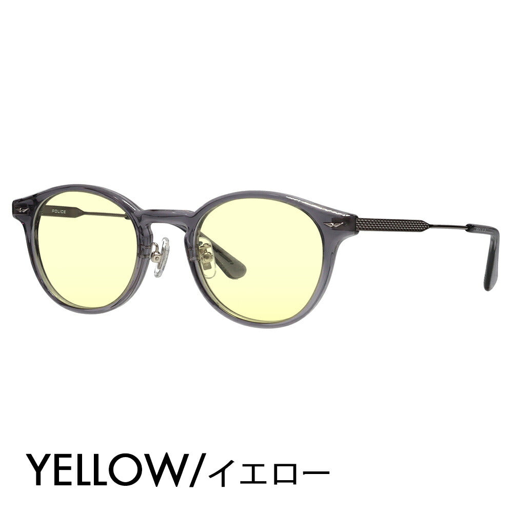 [Authorized Retailer] Police Glasses Frame Sunglasses Color Lens Set VPLP40J 09CL 47 POLICE 2024 Model Men's Boston Classic Combination Cell Japan Model Fashion Glasses 