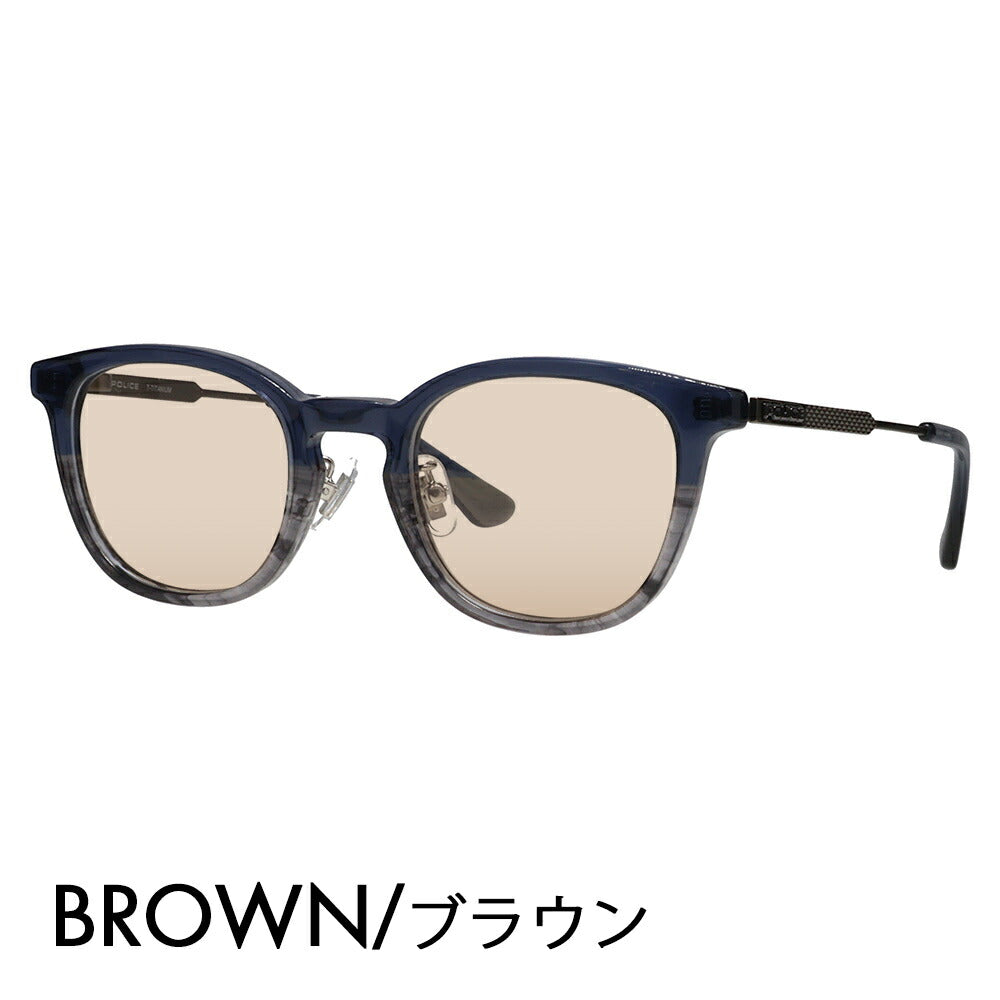 [Authorized Retailer] Police Glasses Frame Sunglasses Color Lens Set VPLQ55J 02DW 48 POLICE 2024 Model Men's Boston Classic Combination Cell Made in Japan Domestic Model Fashion Glasses 