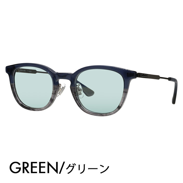 [Authorized Retailer] Police Glasses Frame Sunglasses Color Lens Set VPLQ55J 02DW 48 POLICE 2024 Model Men's Boston Classic Combination Cell Made in Japan Domestic Model Fashion Glasses 