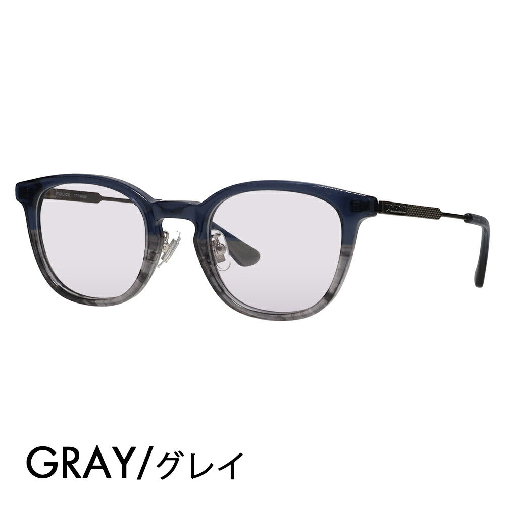 [Authorized Retailer] Police Glasses Frame Sunglasses Color Lens Set VPLQ55J 02DW 48 POLICE 2024 Model Men's Boston Classic Combination Cell Made in Japan Domestic Model Fashion Glasses 