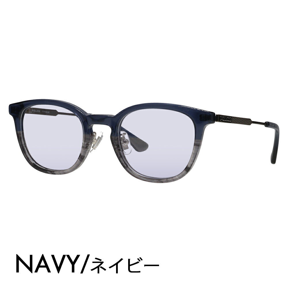 [Authorized Retailer] Police Glasses Frame Sunglasses Color Lens Set VPLQ55J 02DW 48 POLICE 2024 Model Men's Boston Classic Combination Cell Made in Japan Domestic Model Fashion Glasses 