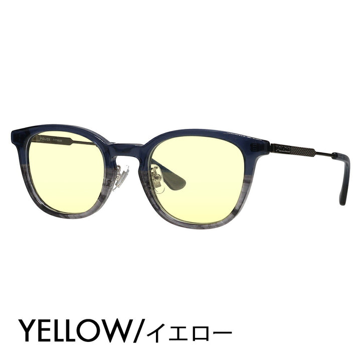 [Authorized Retailer] Police Glasses Frame Sunglasses Color Lens Set VPLQ55J 02DW 48 POLICE 2024 Model Men's Boston Classic Combination Cell Made in Japan Domestic Model Fashion Glasses 