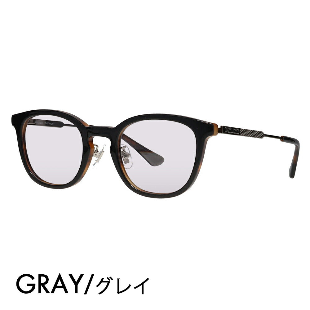 [Authorized Retailer] Police Glasses Frame Sunglasses Color Lens Set VPLQ55J 05GH 48 POLICE 2024 Model Men's Boston Classic Combination Cell Made in Japan Domestic Model Fashion Glasses 